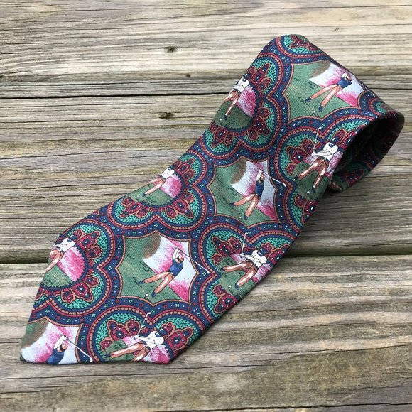 Other - Resilio Men Tie Golf Print Neck Tie Castner Knott